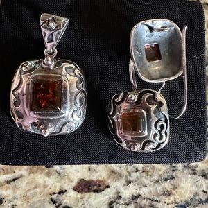 Vintage Silpada-Earrings and Pendant